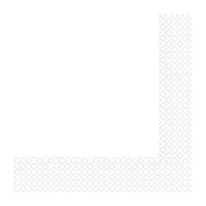 Amscan szalvéta (20db, 33x33 cm) fehér