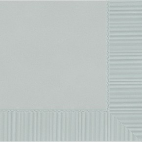 Amscan szalvéta (20db, 33x33 cm) ezüst