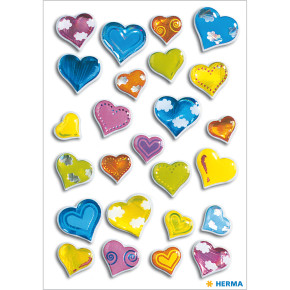 Herma matrica, szívek, mintás