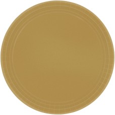 Amscan tányér (8db, 22,8 cm) arany