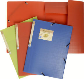 Exacompta Forever gumis mappa, PP, A4, újrahasznosított, 4 színben