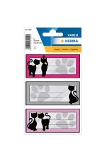 Herma füzetcímke, fekete macskák, 3lap/csomag