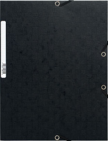 Exacompta gumis mappa, A4, 425g, fekete