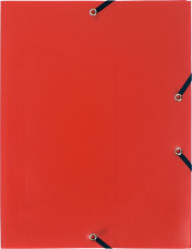 Exacompta gumis mappa, PP, A4, piros