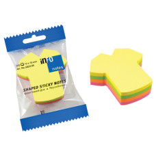 Info Notes önt.jegyzettömb, póló alakú, 70x70mm, 200lap /10