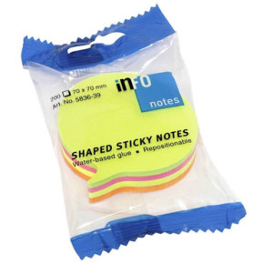 Info Notes önt.jegyzettömb, szövegbuborék alakú, 70x70mm, 200lap /10