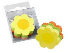 Info Notes önt.jegyzettömb, virág alakú, mini, 50x50mm, 225lap /60