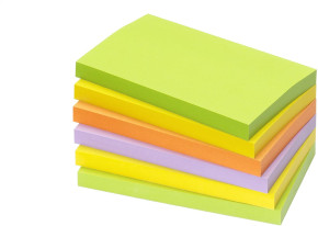 Info Notes önt.jegyzettömb, 125x75mm, 100lap, Spring Mix /6