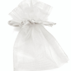 Baier Knorr organza tasak 13x10 cm, fehér