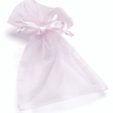 Baier Knorr organza tasak 13x10 cm, rózsaszín