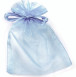 Baier Knorr organza tasak 13x10 cm, türkiz