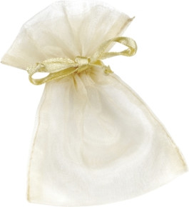 Baier Knorr organza tasak 13x10 cm, pezsgő