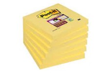 3M Post-it Super Sticky jegyzettömb 76×76 mm, 90 lap, kanári sárga, 7000048176 /144