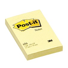 3M Post-it öntapadós jegyzettömb (51x76 mm, 100 lap) kanári sárga, 7100172750 /48