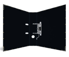 Herma iratrendező A4, 7cm, fekete, arany hatszögekl