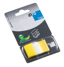 Info Notes önt. Z-jelölőcímke, 25x43mm, 50db, sárga, bliszteres /24