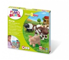 Baier FIMO kids készlet, 7-részes (4x42g agyag), farmos (2152521)