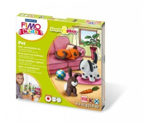 Baier FIMO kids készlet, 7-részes (4x42g agyag), állatos (2152522)