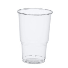 Papstar Pohár hideg italhoz, PLA pure (2,5dl, 7,8x11 cm, 25db) átlátszó, habszéllel /15