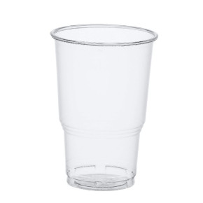 Papstar Pohár hideg italhoz, PLA pure (2,5dl, 7,8x11 cm, 25db) átlátszó, habszéllel /15