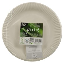 Papstar tányér, papír (extra erős, kerek, 23cm, 25db) pure fehér /16
