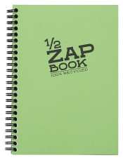 CLF spirálfüzet (14,8x21 cm, 80 lap, újrahaszn. papír, KLF szín) zapbook/ sima