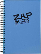 CLF spirálfüzet (21x29,7 cm, 160 lap, újrahaszn. papír, KLF szín) zapbook/ sima