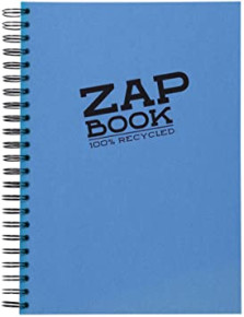 CLF spirálfüzet (21x29,7 cm, 160 lap, újrahaszn. papír, KLF szín) zapbook/ sima