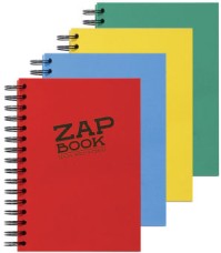 CLF spirálfüzet (14,8x21 cm, 160 lap, újrahaszn. papír, KLF szín) zapbook/ sima