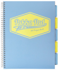 Eurocom Pukka Pad Projekt Book spirálfüzet (A4, 200old. von.) 3-féle pasztell szín, PP(26161) Pastel
