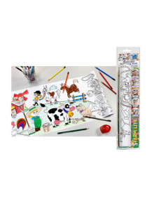 Info Notes színező, tekercses, 4mx30 cm, öntapadó, farm