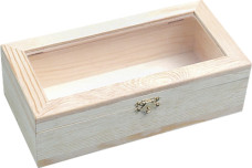 Baier Knorr FSC fa doboz, ablakos, 24x12x7,5cm