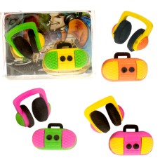 Trendhaus radír, magnó+fejhallgató /24