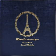 Exacompta turisztikai éremgyűjtő album (25x25cm) sötétkék