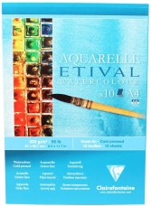 CLF aquarelltömb (A4, 21x29,7 cm, 200 g/m2, 10 lap) etival/ vízfestékhez