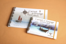 CLF vázlattömb (14,8x21 cm, 180 g/m2, 30 lap, spirálos) carnet de voyage/ kül.műv.technikához