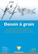 CLF rajzlap (A4, 21x29,7 cm, 125 g, 20 lap) dessin á grain