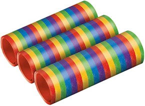 Amscan-Riethmüller szerpentin, metál színű, 0,7mm x 400m 3db/csomag