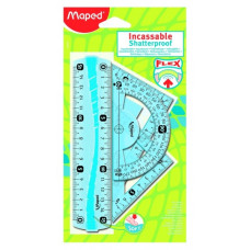 Maped vonalzókészlet (4 részes, 2 szín) flex rules, mini set/ műanyag, hajlítható
