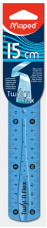 Maped vonalzó (15 cm, 3 szín) twistn flex/ törhetetlen, hajlítható