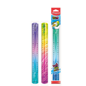 Maped vonalzó (30 cm, 2 szín) twistn flex/ törhetetlen, hajlítható, színátmenetes /20