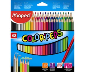 Maped színes ceruza (48 db/doboz) color peps, háromszögletű