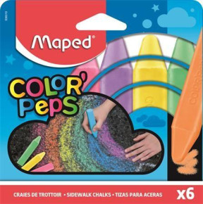 Maped aszfaltkréta 6db, Colorpeps