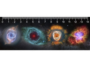 Mapcards 3D vonalzó 14cm, galaxisok