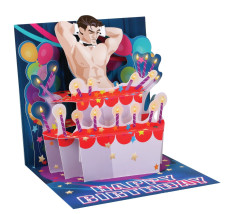 Popshots képeslap, négyzet, Chippendale, Happy Birthday