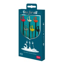 Legami fém szendvicsnyárs, kardok, 6db/szett,  One for all /6