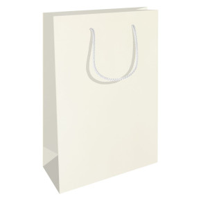 RC ajándéktasak, A4 álló (24x9x35 cm) vajszín, matt