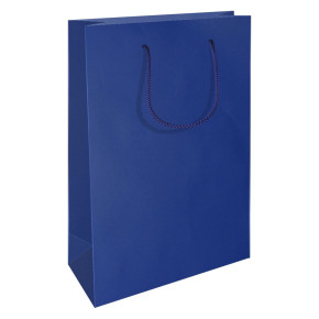 RC ajándéktasak, A4 álló (24x9x35 cm) kék, matt