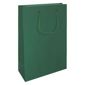 RC ajándéktasak, A4 álló (24x9x35 cm) zöld, matt