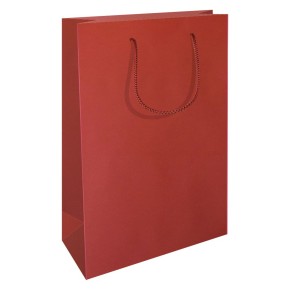 RC ajándéktasak, A4 álló (24x9x35 cm) piros, matt